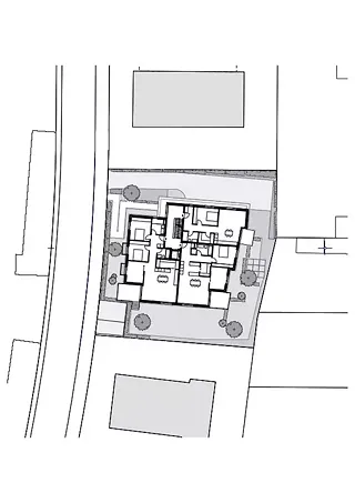 Plan du rez-de-chaussée jusqu'à 2e étage