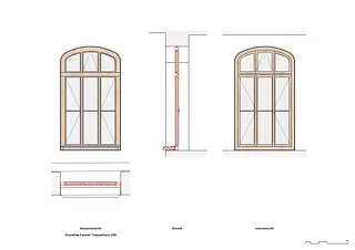 Fensterdetail Treppenhaus