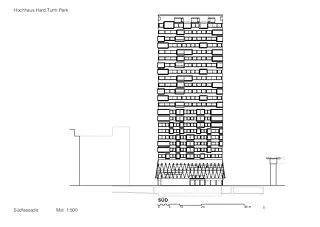 Sud façade / Gmür & Geschwentner Architekten