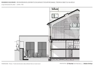 Détail façade + aménagement ext