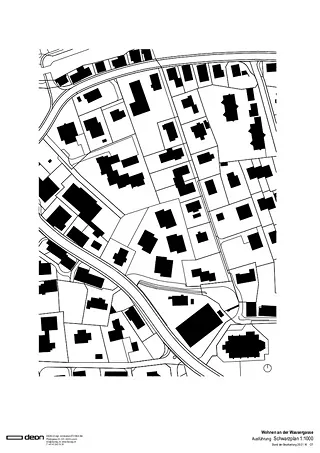 Schwarzplan Dorfzentrum