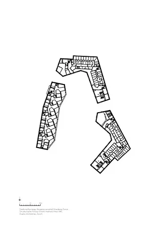Plan niveau 0 bâtiments A, B, C