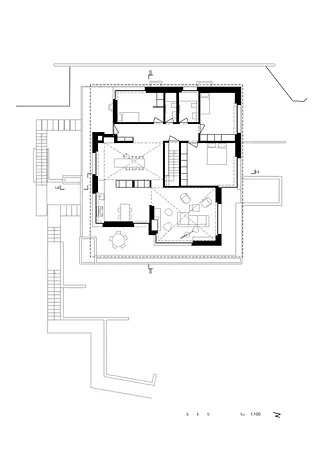 Plan 1er étage, appartement principal
