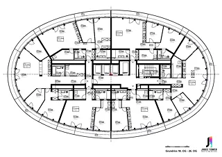 Plan 18e - 26e étage