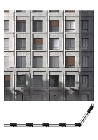 Detailansicht Fassade