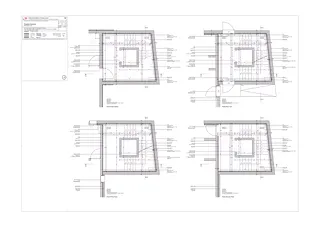 Plan cage d'escalier