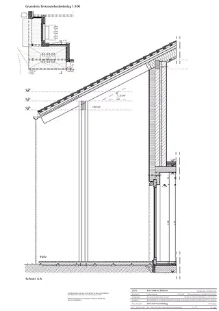 Coupe détail-A 1:20