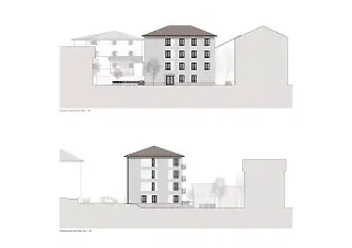 Façade nord, Mst. 1:100