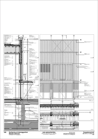 Detail Konstruktion Hauptfassade