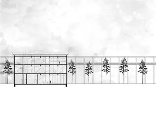 Centre administratif, coupe A-A_1:200