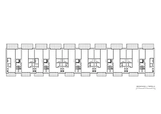 Plan étages 2-4, escalier 4-8