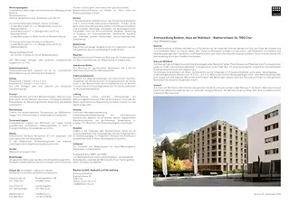 Beschrieb Alterssiedlung Bodmer
