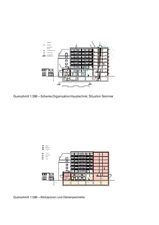 Gebäudetechnik – Schemaschnitte