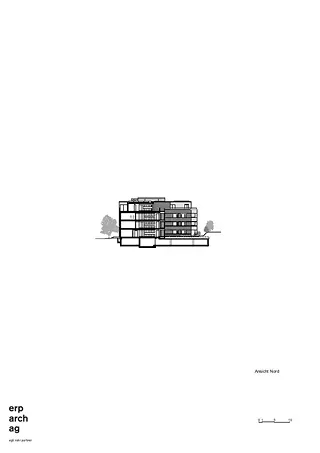 Vue nord / coupe