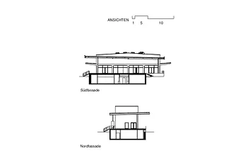 Süd-/Nordfassade
