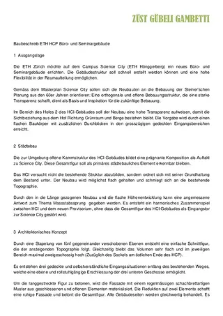 Projektbeschrieb ausführlich