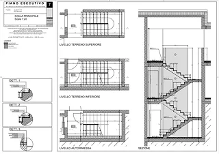 Détail de l'escalier