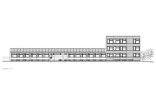 extension de l'école kirsgarten büsserach_façade est_rsa