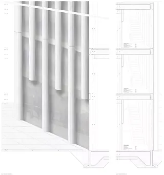 Coupe façade perspective inf 1:20