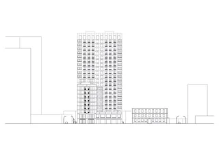 Süd-West Fassade 1:200