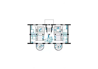 Plan type  – Salle de bain n°1