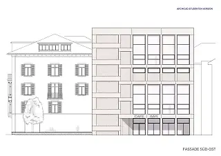 Süd-Ost-Fassade