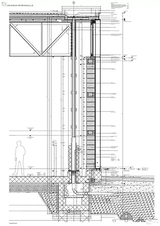 Coupe de la façade