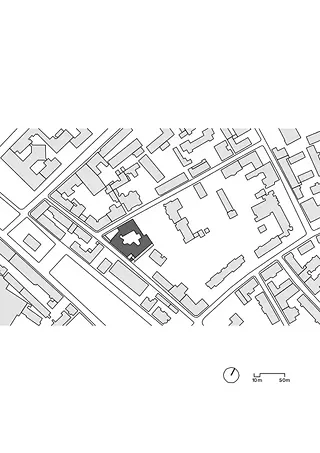 BWA, Ambassade de Moscou, plan de situation