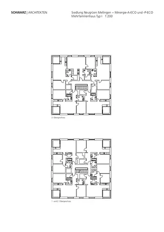 Immeuble type I, étage 1./2./3.