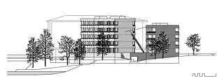Ansicht Westen 1-300