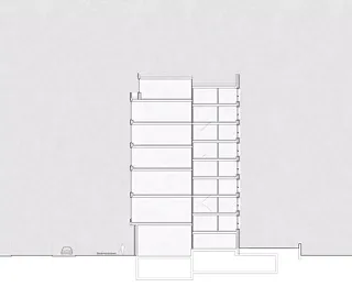 Schnitt Küche Zimmer