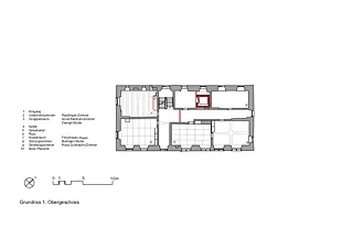 Plan du 1er étage