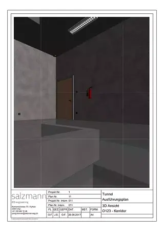 3D Ansicht Korridor