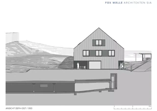 Ostfassade Doppeleinfamilienhaus