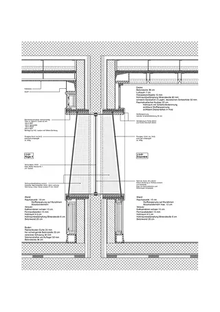 Detailschnitt Fenster