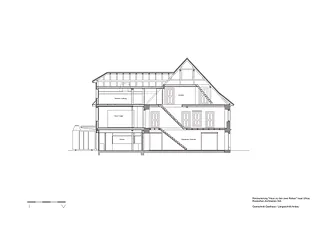 Coupe transversale bâtiment annexe