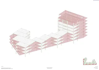Bauteilinventar: Axonometrie Reuse & New (Sophie Feichtmair & Lorin Fidan)