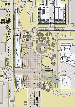 Place Cosandey, plan de situation