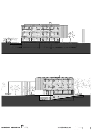 Façades nord et est 1:200