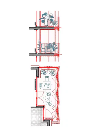 Détails jardin d'hiver