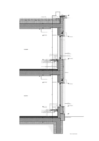 Coupe de la façade