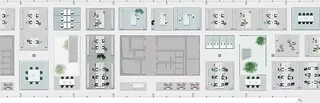 Grundriss mit Teppichinsel