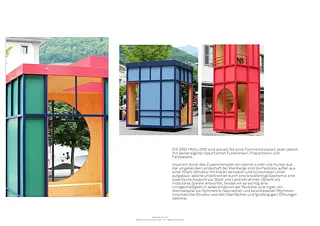 Projektprospekt «Three Pavilions» by rotative studio