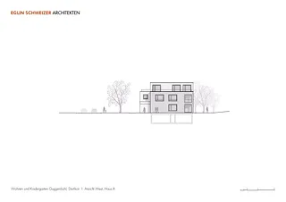 Ansicht West, Haus A