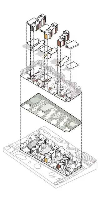 Isométrie Concept Maisons A B C