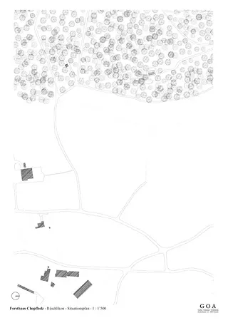 Forsthaus Situation 1:500