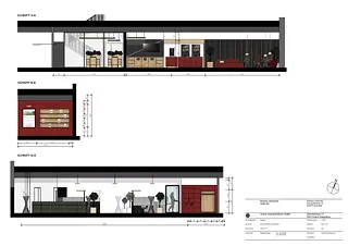 Vues Cafétéria, entrée, bureau