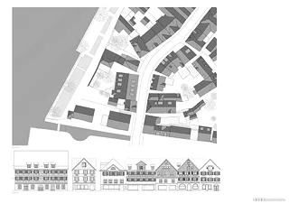 Dachaufsicht, Ostfassade (Seestrasse)