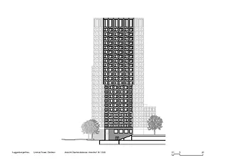 Vue Überlandstrasse - cour intérieure