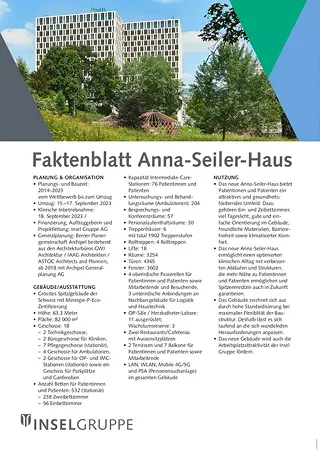 Factsheet Inselspital
